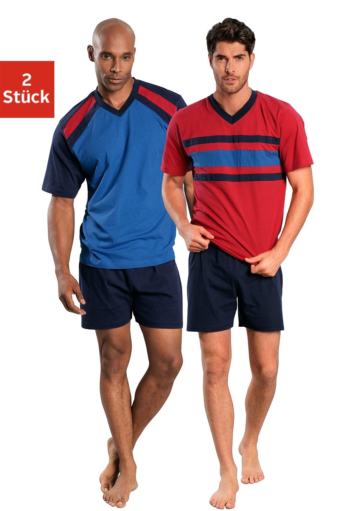 Image of le jogger® Shorty, (Packung, 4 tlg., 2 Stück), mit V-Ausschnitt