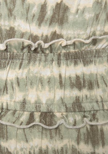 LASCANA Maxikleid, mit Rüschendetails und Gummi in der Taille, Sommerkleid, Strandkleid