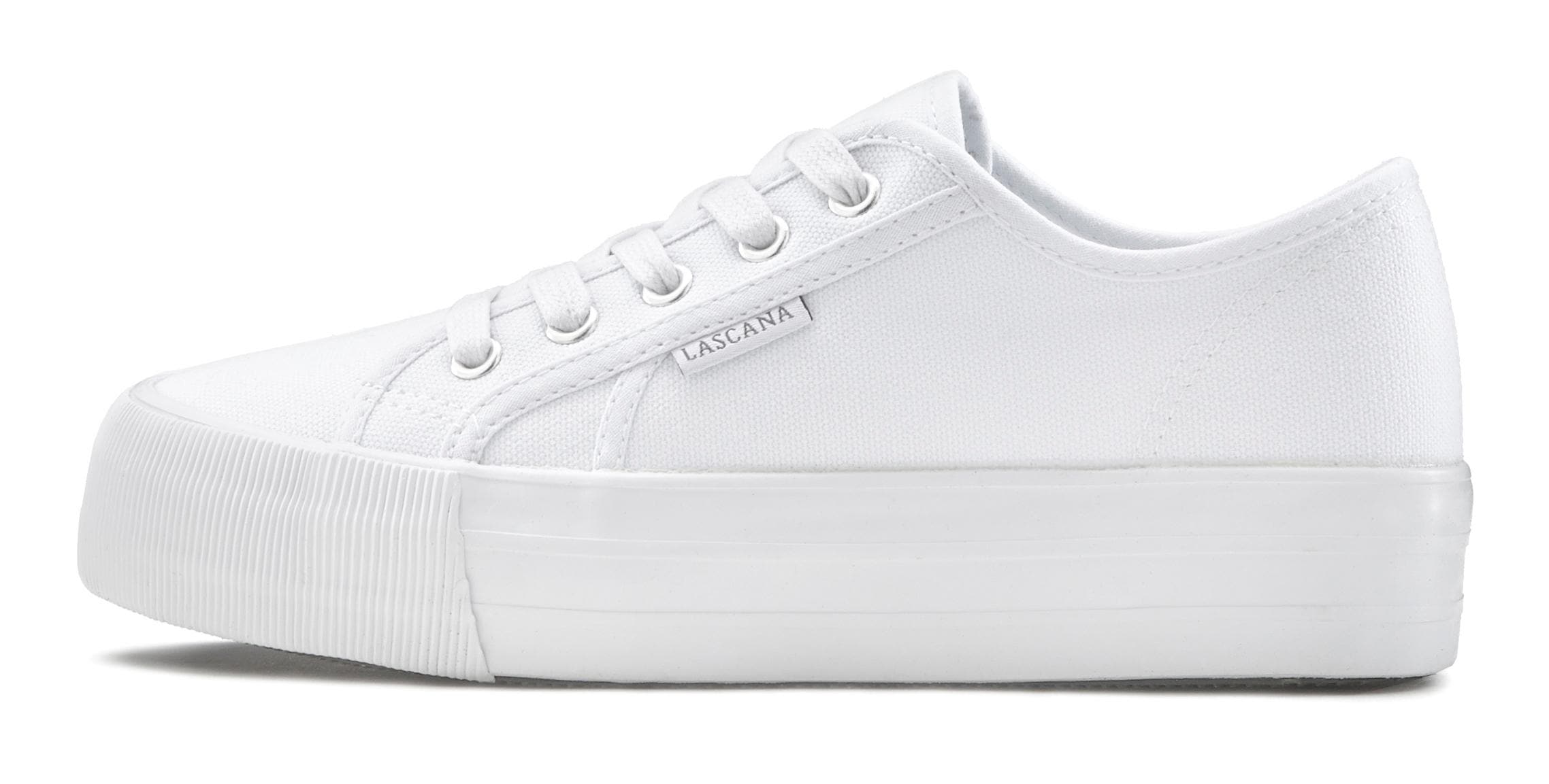 Image of LASCANA Sneaker, aus Textil mit Plateausohle